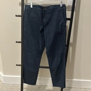 Dark Denim Cropped Pants
